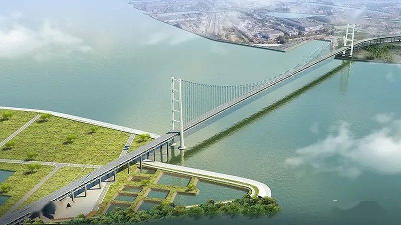 龙潭长江大桥北塔主索鞍吊装完成 广东狮子洋通道项目主体工程正式