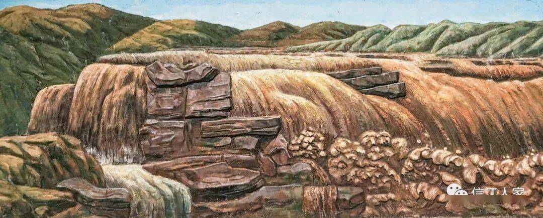 阿坝:浮雕长卷《黄河颂》