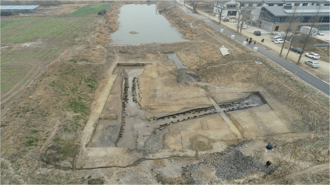 荆州郢城遗址秦汉木构遗存_桥梁_木桩_护城河