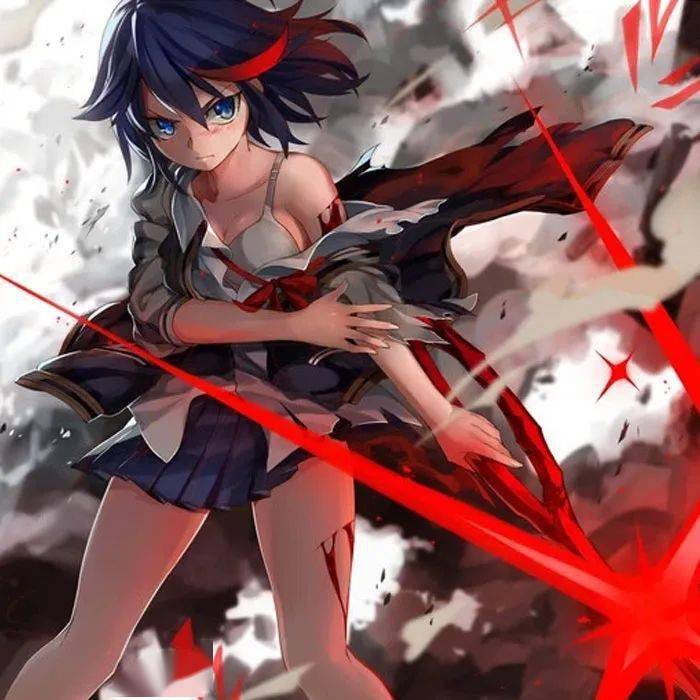 斩服少女 kill la kill:手机壁纸 头像 锁屏_来自_背景_end
