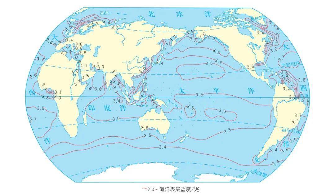 【海洋地理】海水的溫度,鹽度和密度,中國四大鹽場的區位條件(附典例