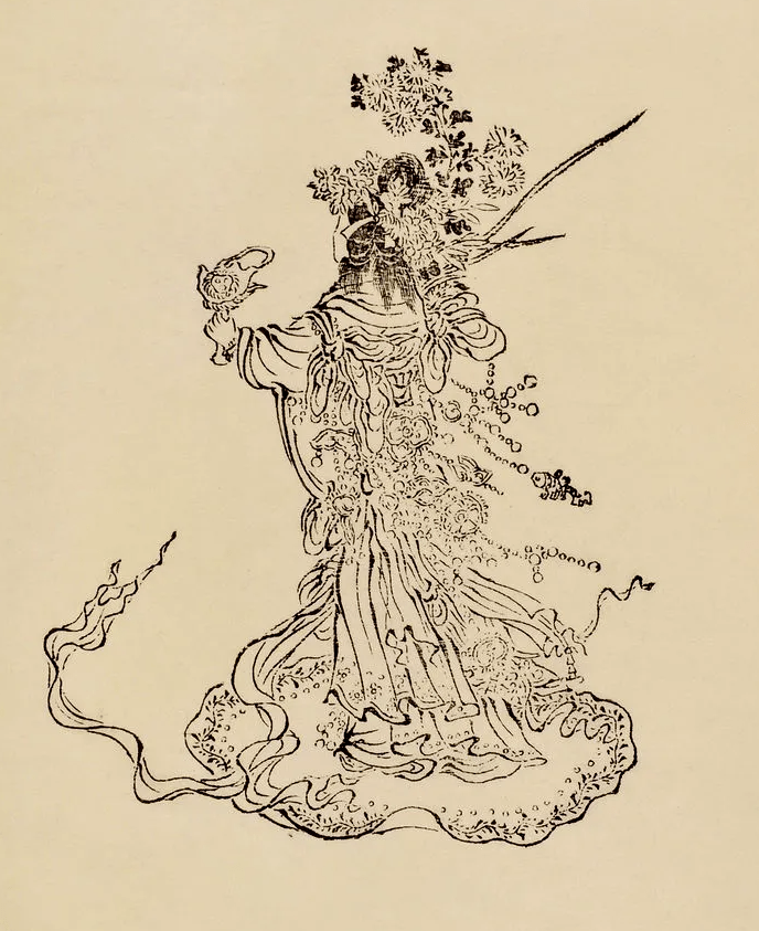 陈洪绶的版画欣赏《九歌图》_人物_屈原_楚辞