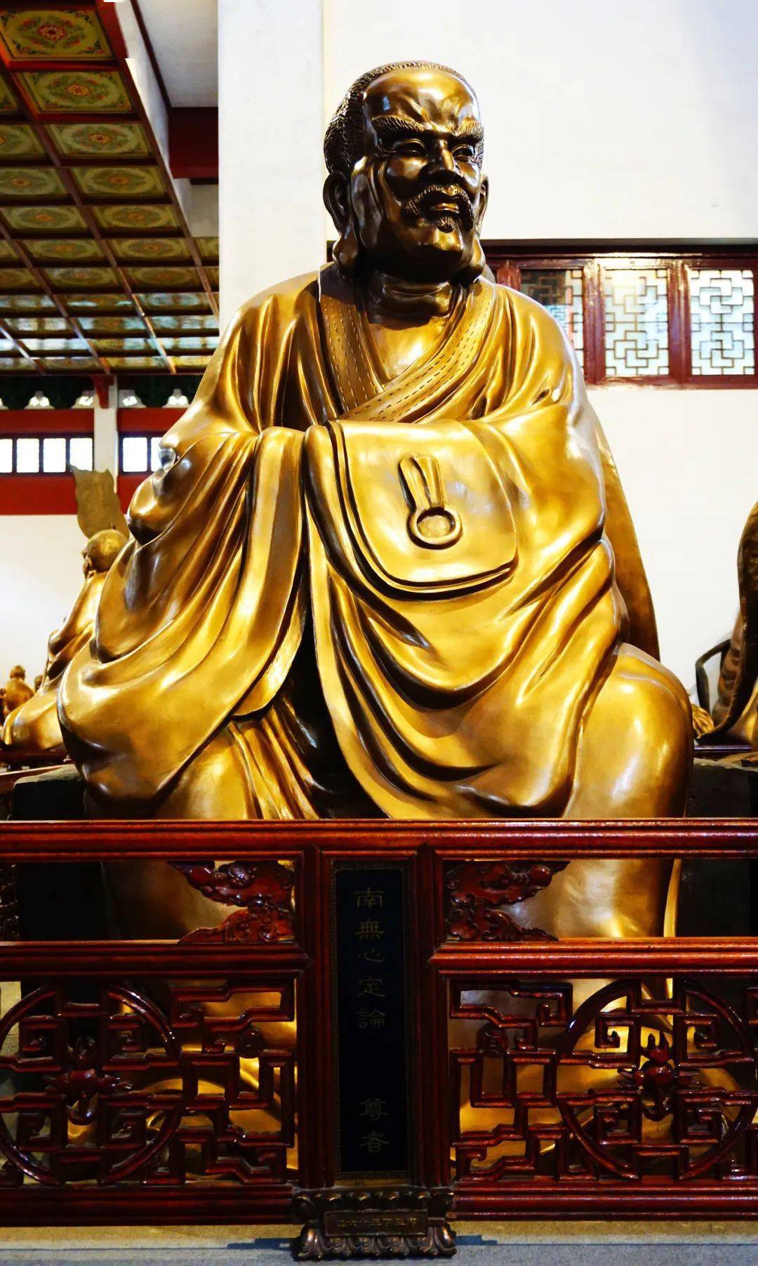 灵隐寺五百罗汉堂——心定论尊者(356)_金丝笼_佛法_舍尊尊
