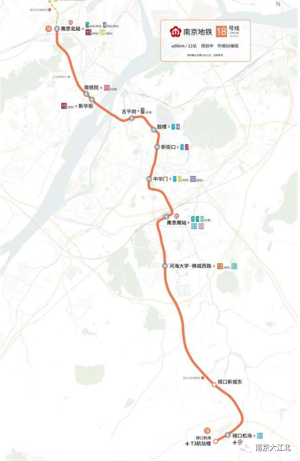 重磅:南京地鐵三期規劃曝光!江北3條地鐵要建,2條線路