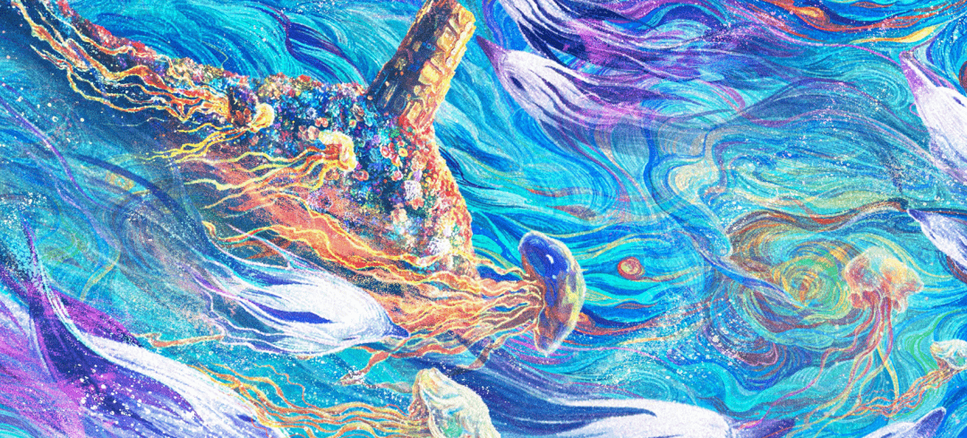 水墨动画《深海》发布概念海报67,yyds67!67_中国_田晓鹏_设计