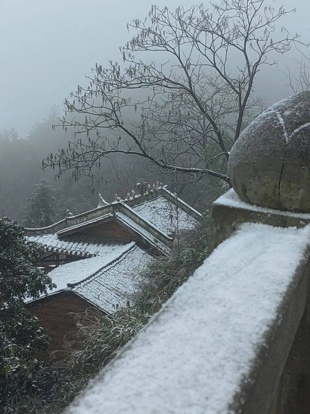 燃灯寺燃灯山话不多说,立马上图!小编老激动了~哇噻!外面开始下雪了!