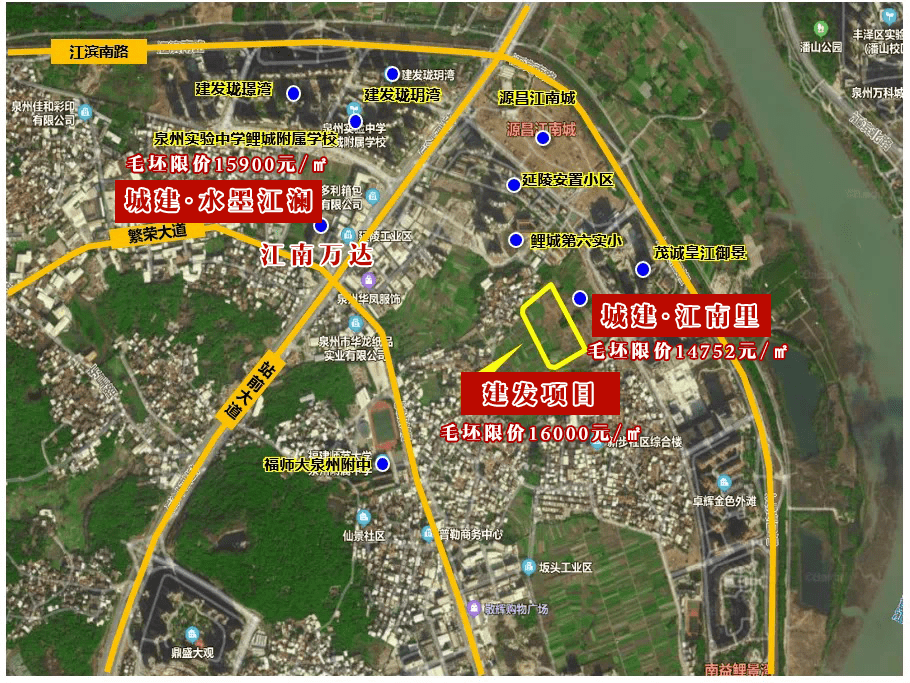 据悉,该项目选址于鲤城区江南街道,用地规模约25.