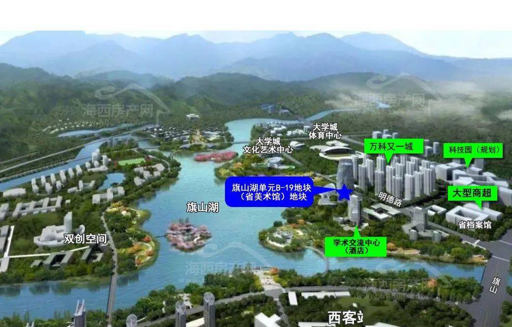 【规划】旗山湖旁90亩项目进展曝光:打造福建省文化地标_建设_福州市