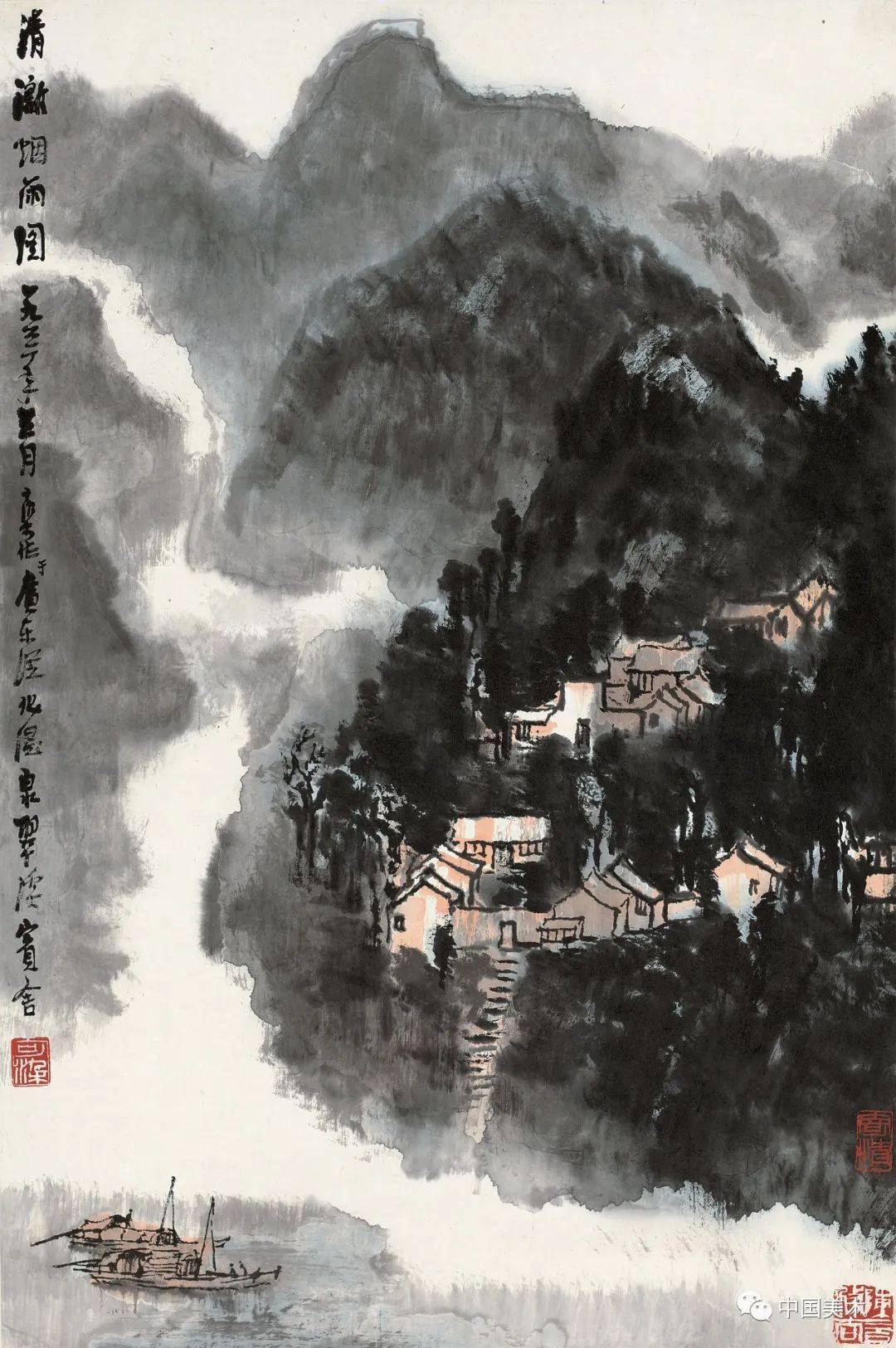 李可染的山水画(高清138图)_cm_漓江_黄山