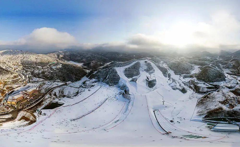 大景观——360度环绕全景雪场大场面——15万平方米滑雪面积多雪道