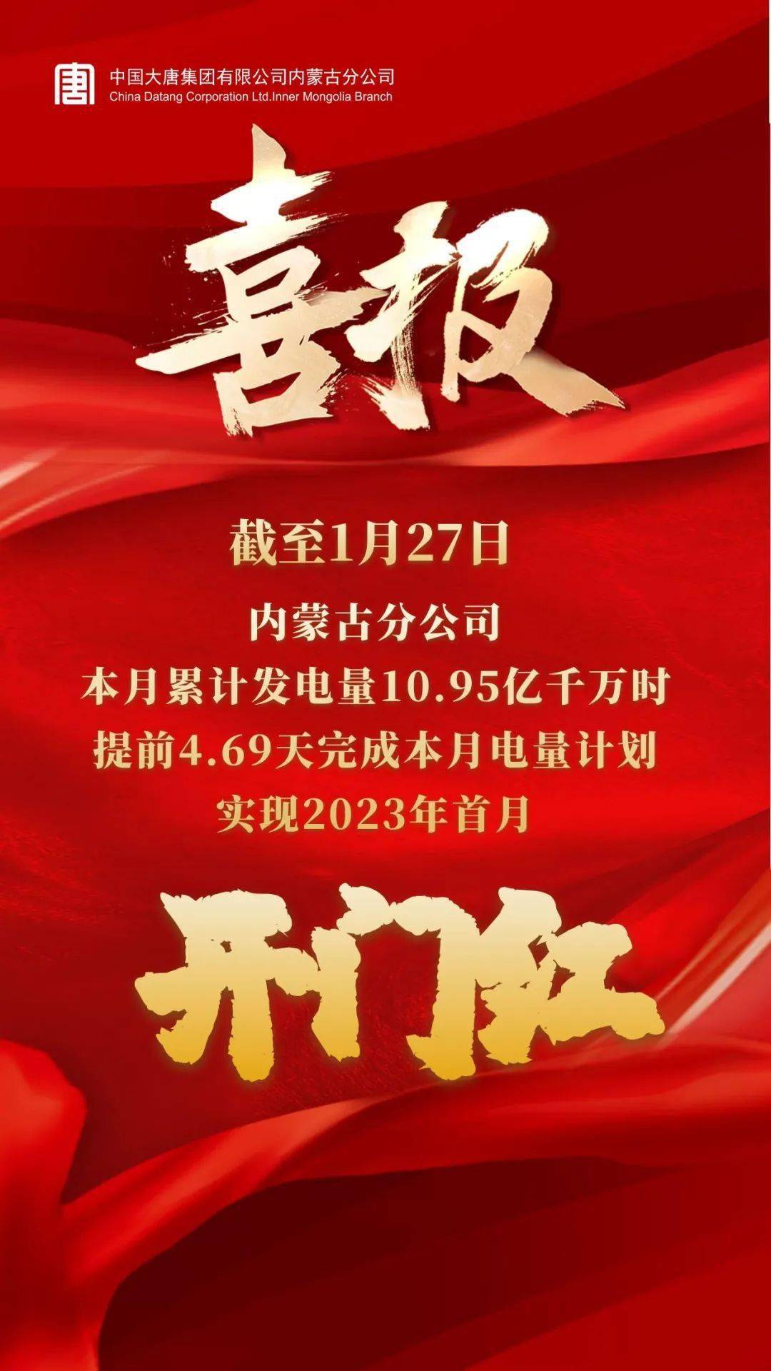 2022开门红喜报图片