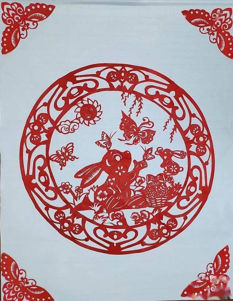 市民协剪纸专委会举办"指尖溢彩,百兔争春"创意剪纸作品网络展_玉丽