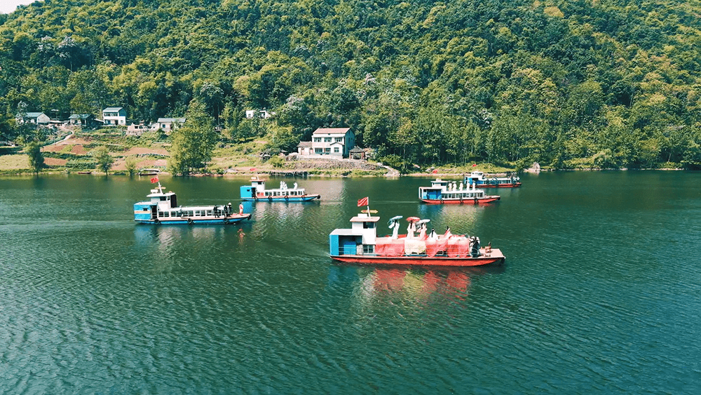 谷城:只此青绿 云赏绝色 请君入画_南河镇_画卷_在线