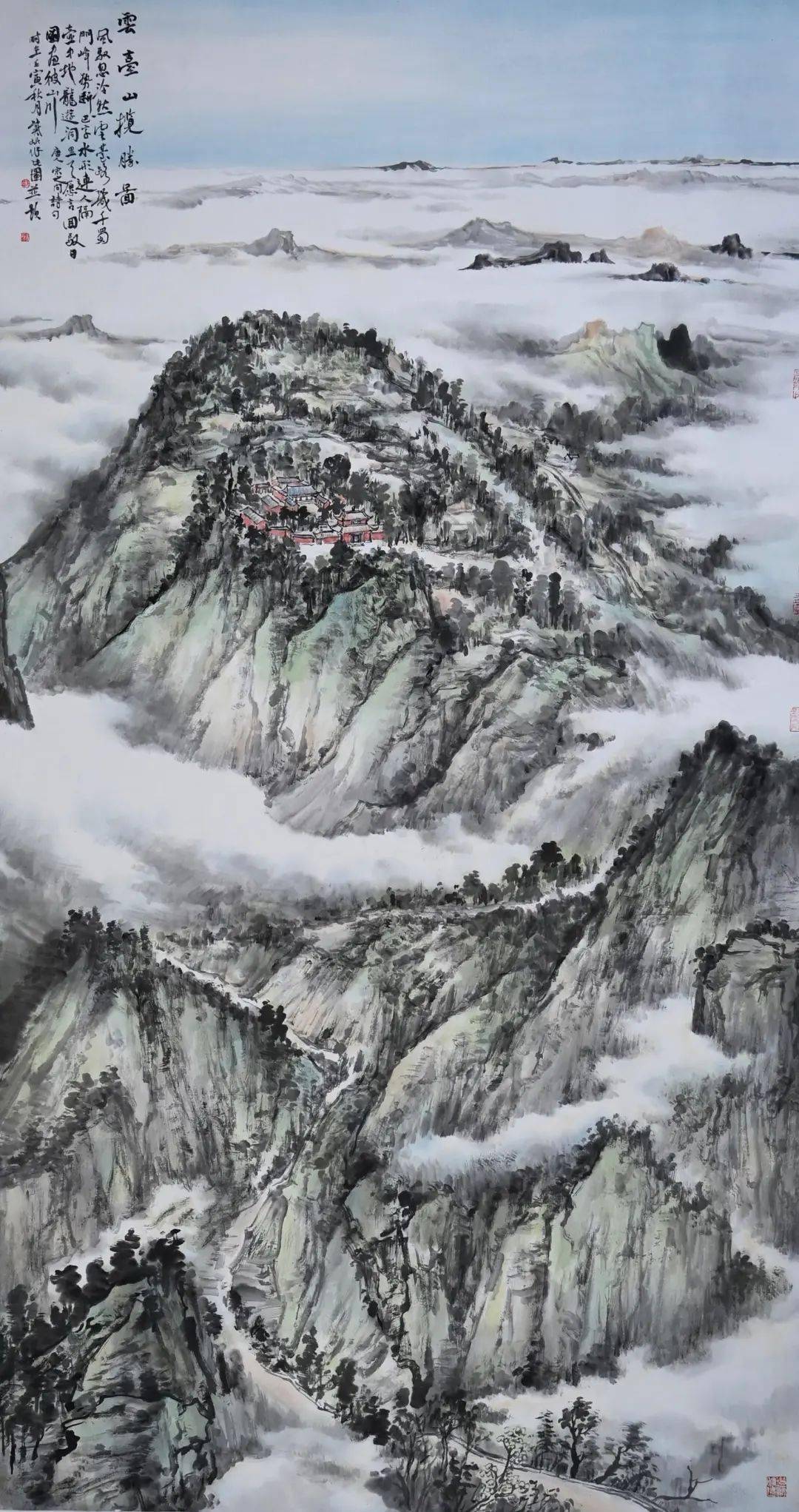 《红色苍溪图》 八位画家合作《红粉青娥映楚云》 孙新立《和谐家园》