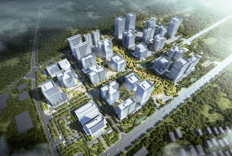 六安市长三角一体化总部经济产业园一期已开工_项目_建设_建筑