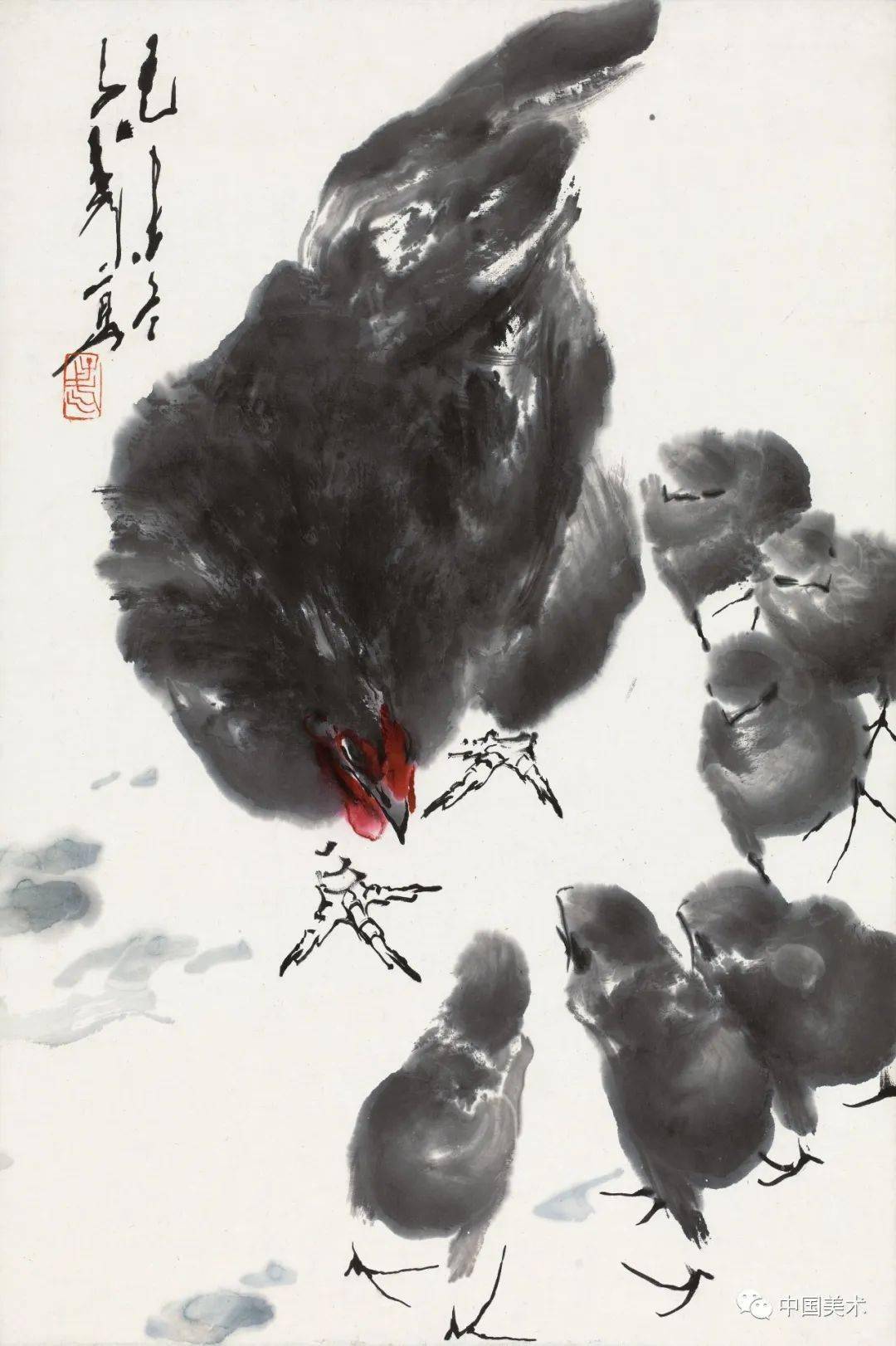【书画欣赏】王子武画鸡,大吉!