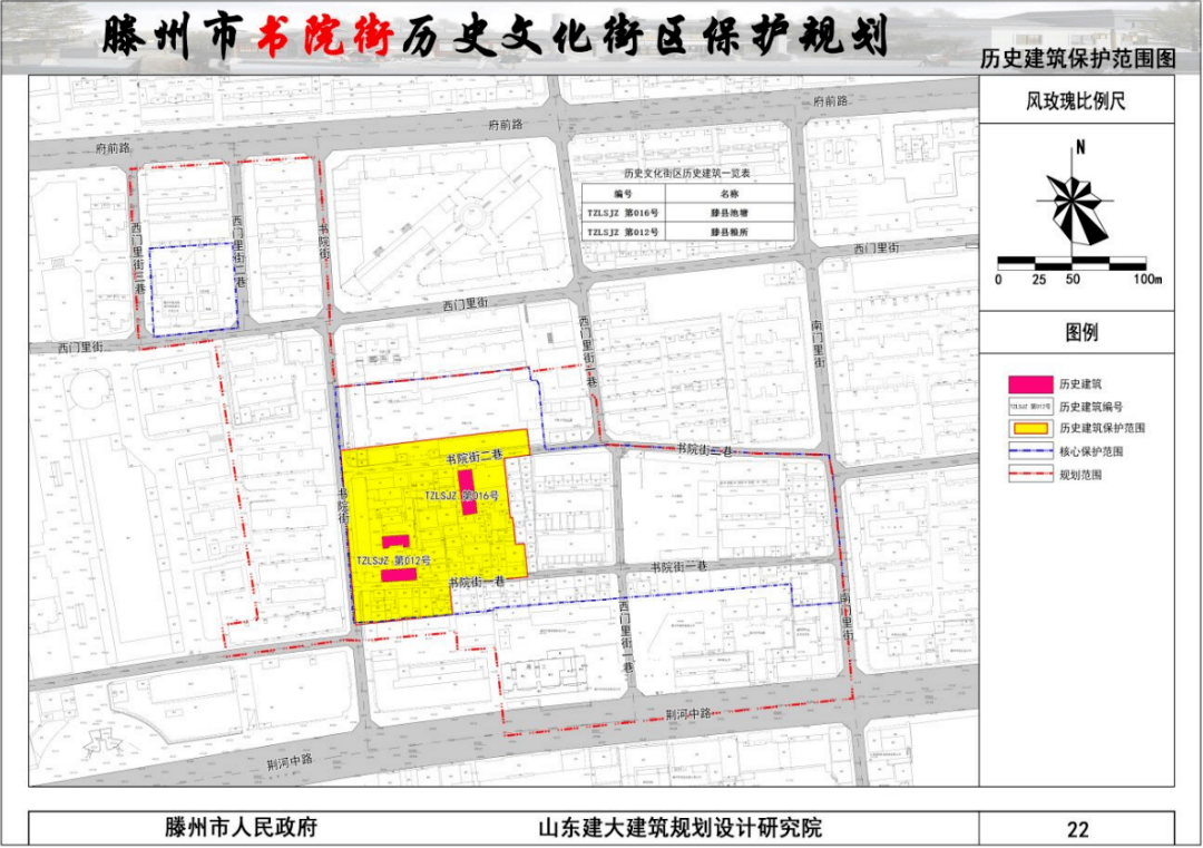 關於《滕州市書院街歷史文化街區保護規劃》的公示,保護歷史建築規劃