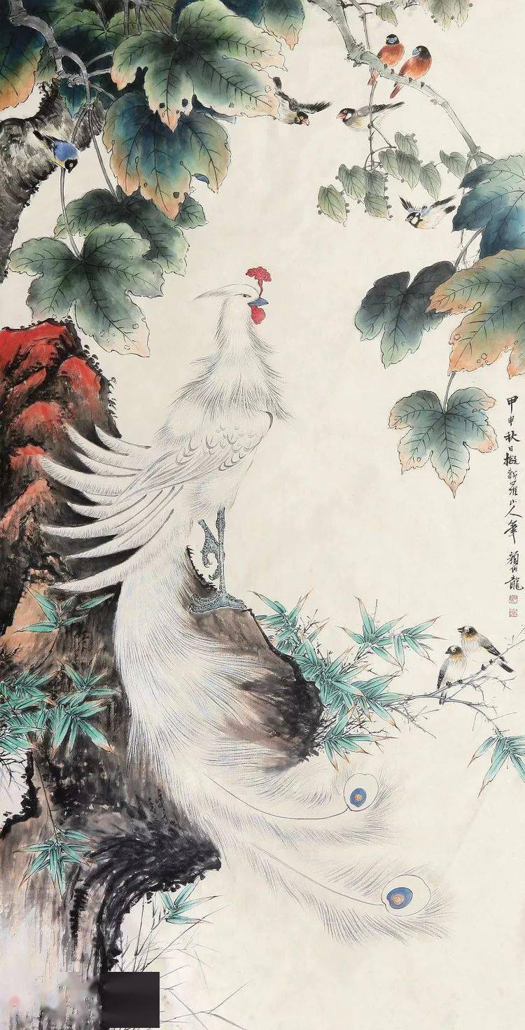 全ての 颜伯龙国画花鸟118图_布衣_长白_投资收藏 絵画/タペストリー