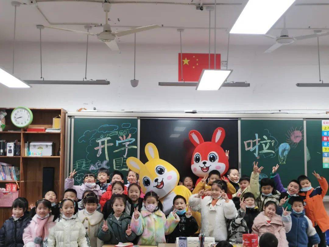 金华市青春小学:红兔迎新 励展宏"兔"