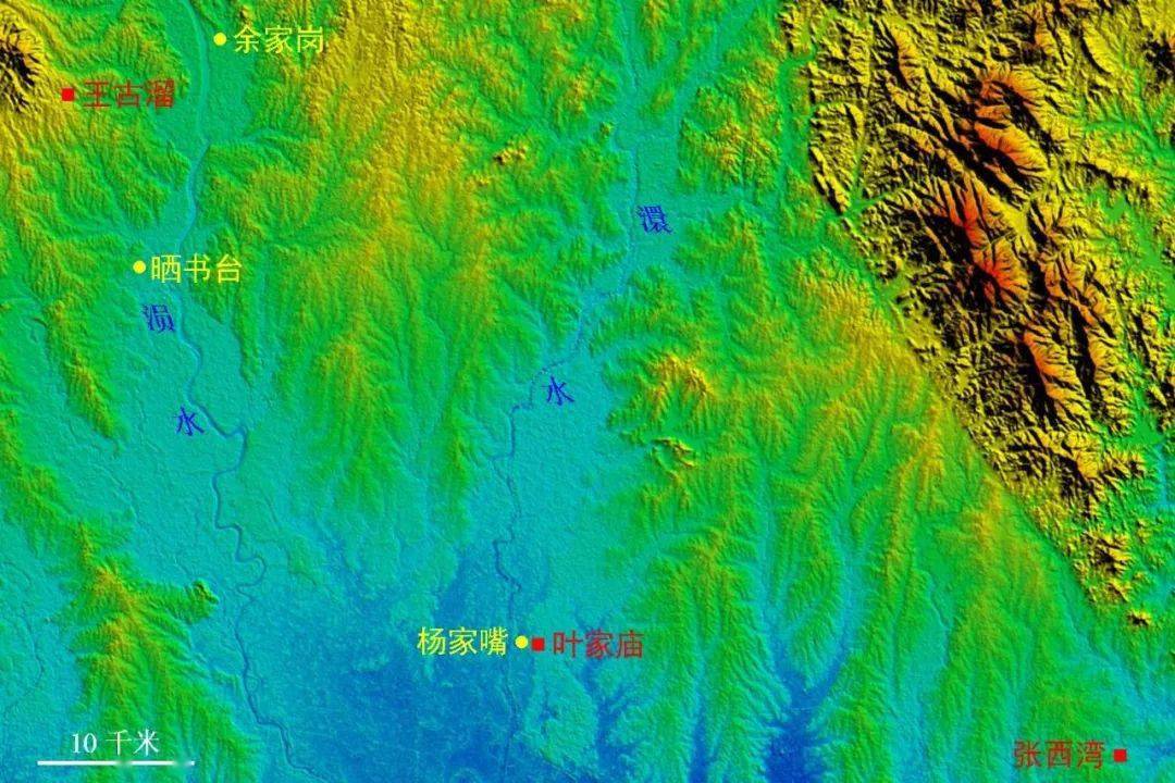 石首市地形图图片