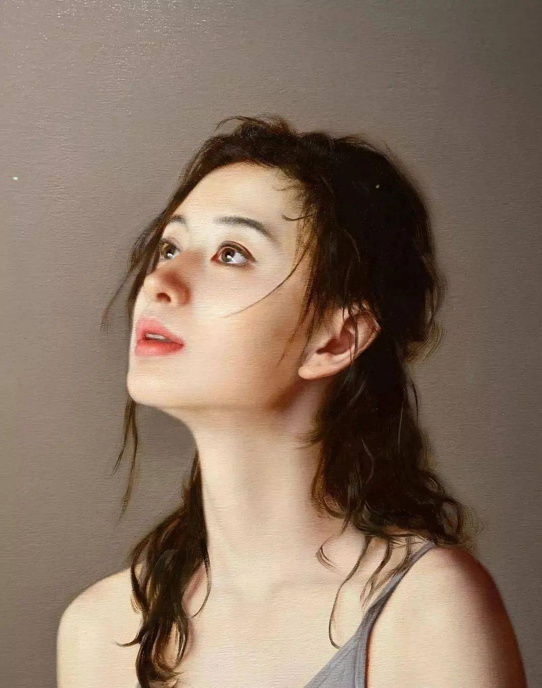 36年专情画清纯少女,魅惑诱人,每个局部图都让人大饱眼福_李贵君_作品