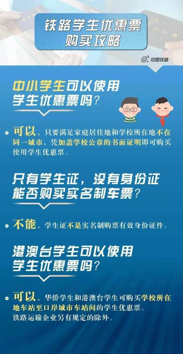 @返校的同窗，购置优惠火车票有新变革，速看！