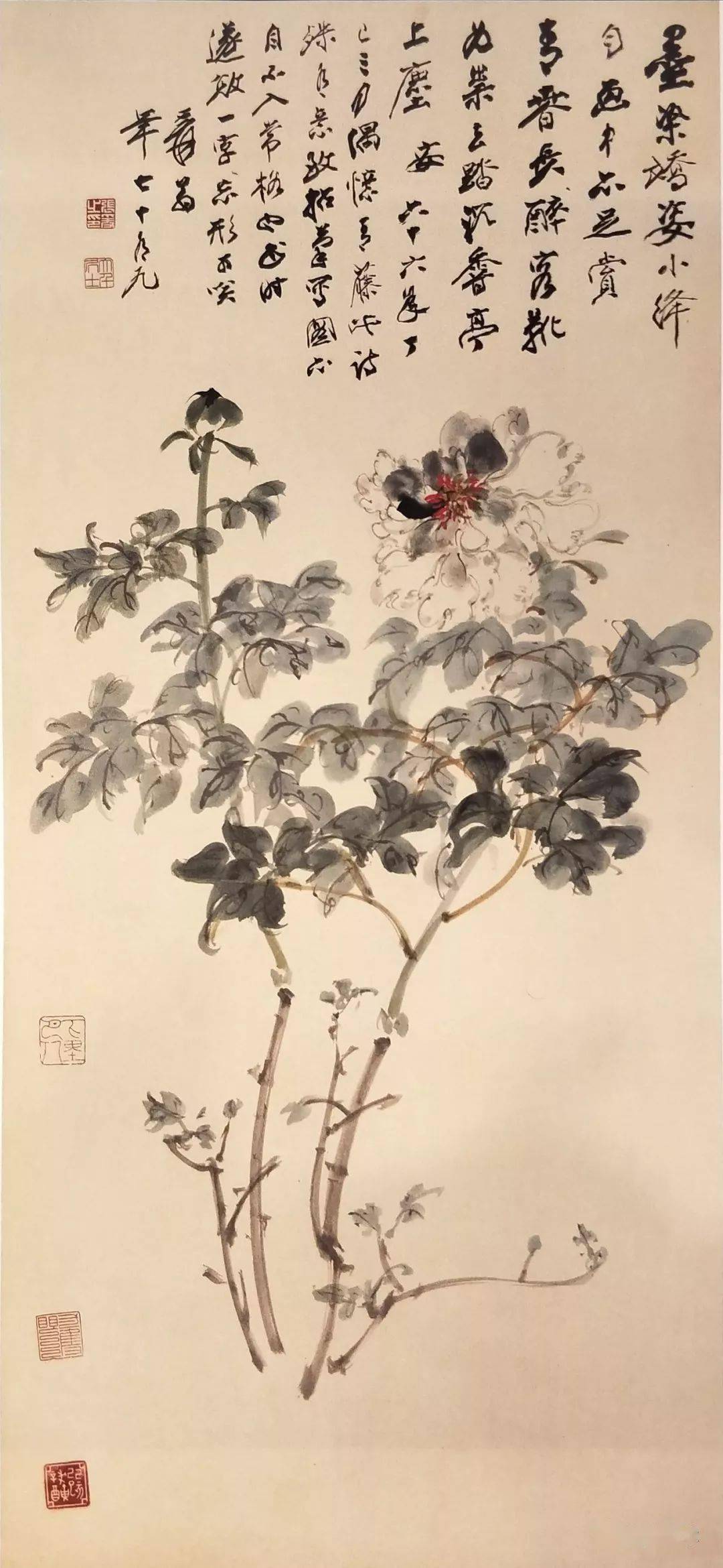 张大千画作_搜狐网