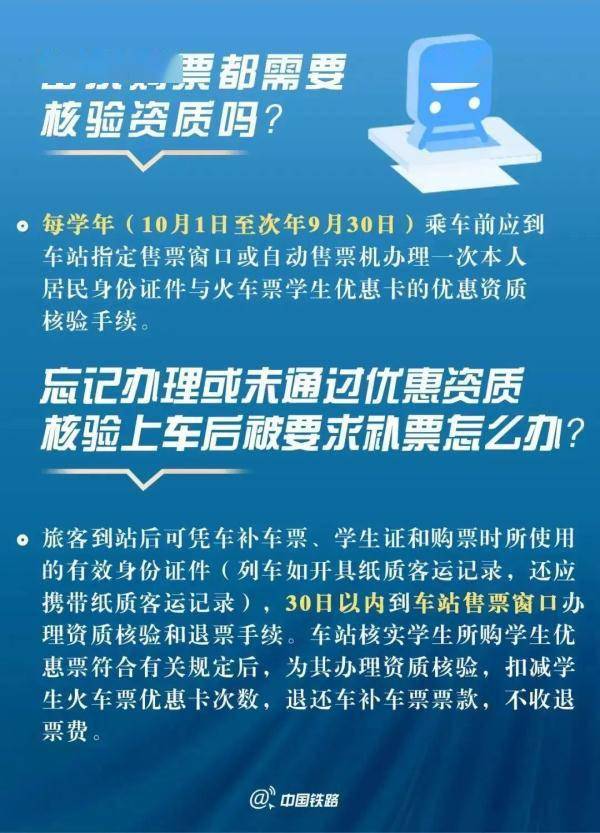 @返校的同窗，购置优惠火车票有新变革，速看！