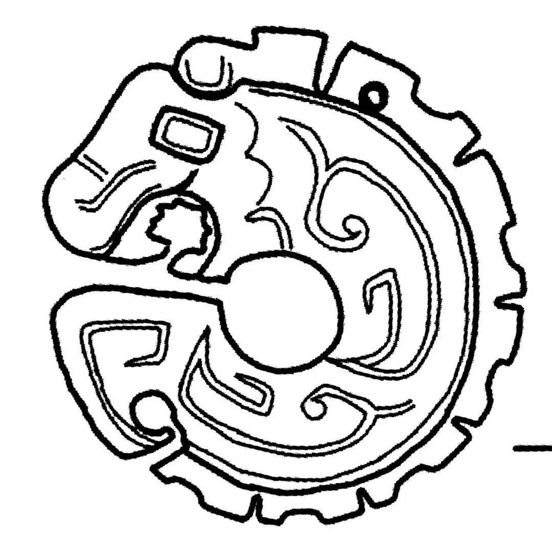 古代玉器简笔画图片