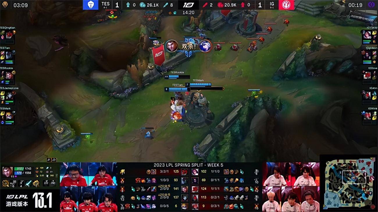 LOL-LPL：Qingtian史前巨鳄一打三主宰角逐，TES 2-1力克IG