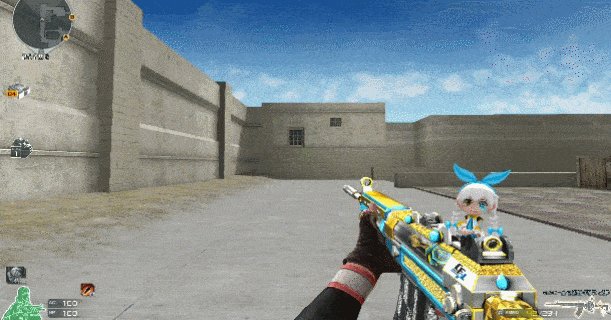 特效展示qbz03-冠军之薇(皮肤)那我们话不多说,一起俩看看它在局内的