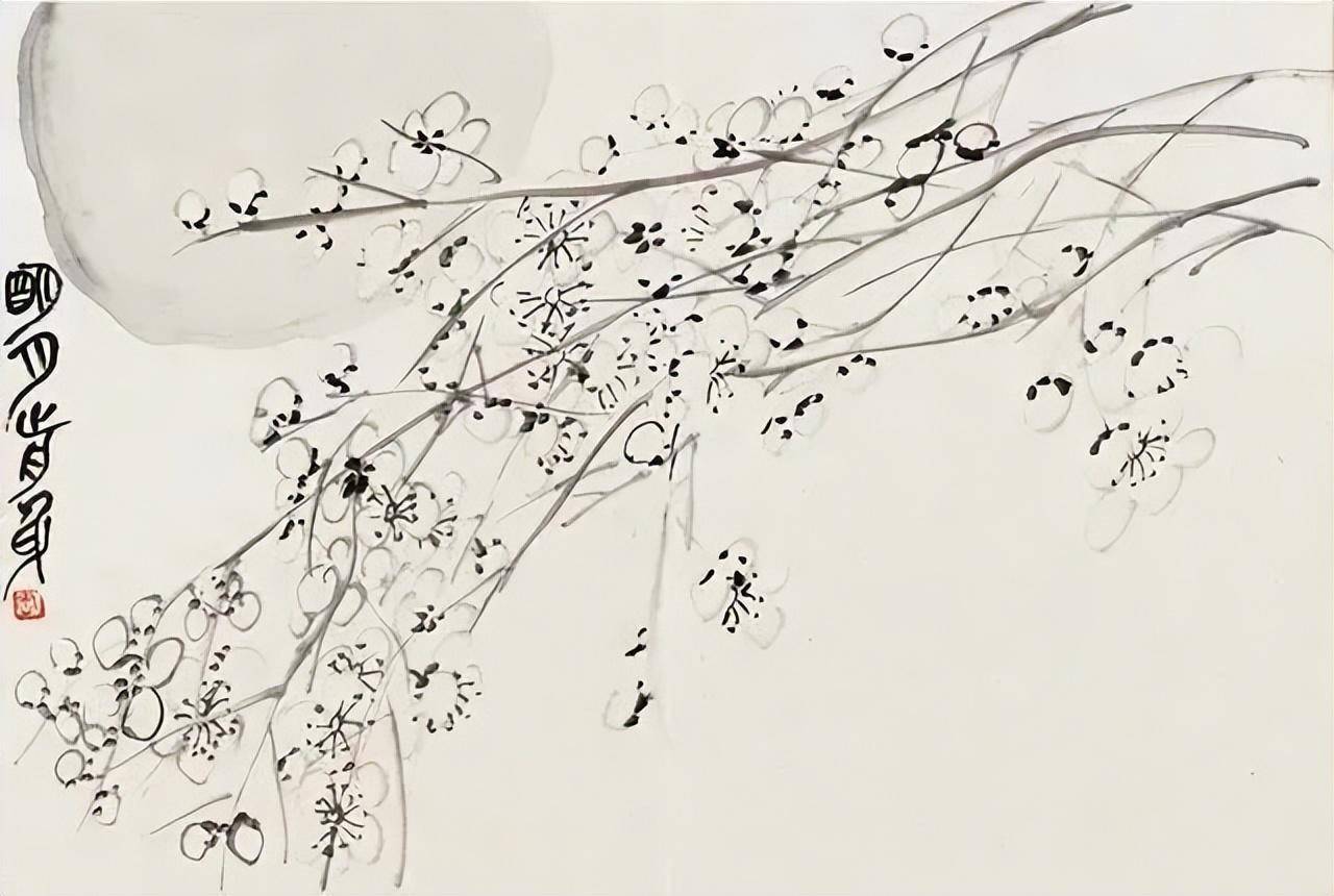 吴昌硕《梅花册》欣赏！_梅花养_老梅_铁舟
