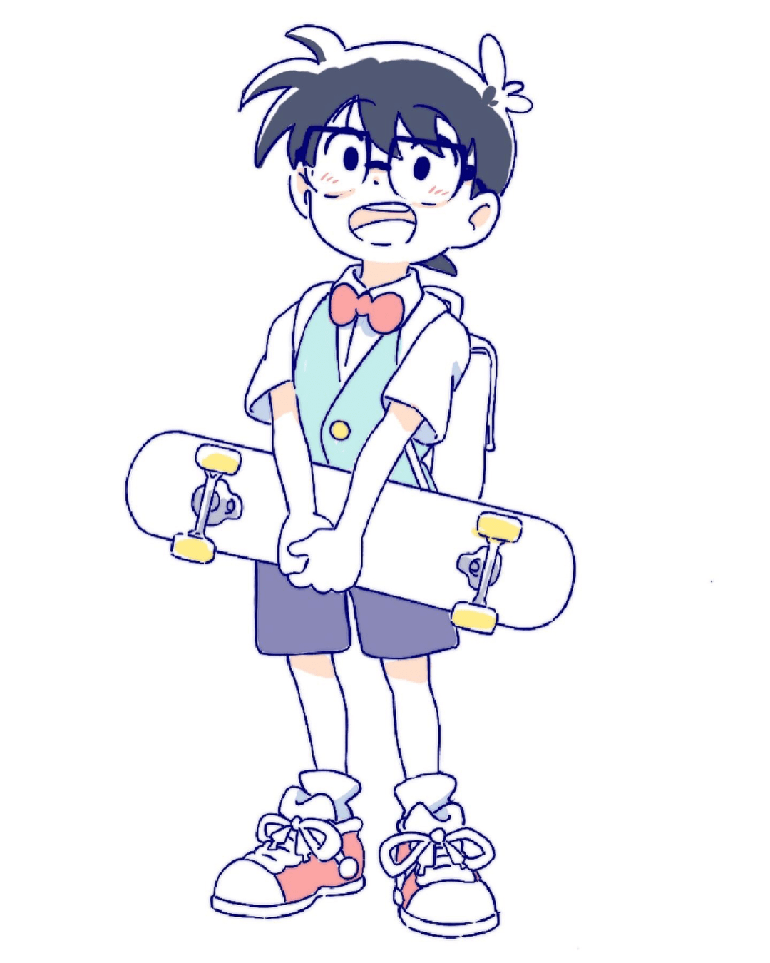 柯南壁纸|超萌的足球小将_twi