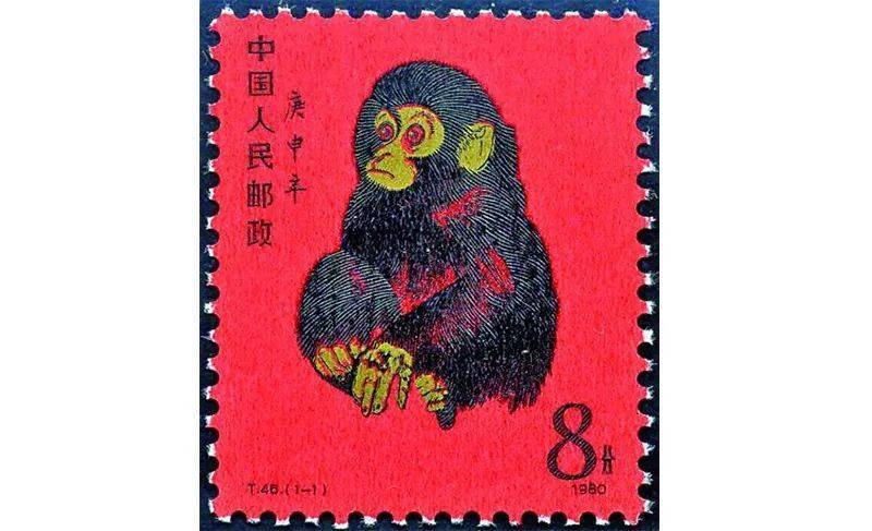 激安通販新作 財富1980.中國郵政.1980年猴年大版銀切手.28克.猴銀版畫+ ...