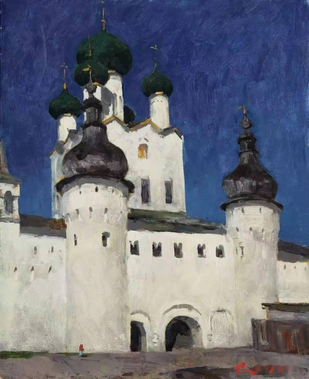 【写生】真正的苏派:80后列宾美院教师特先科写生作品欣赏_布面_油画