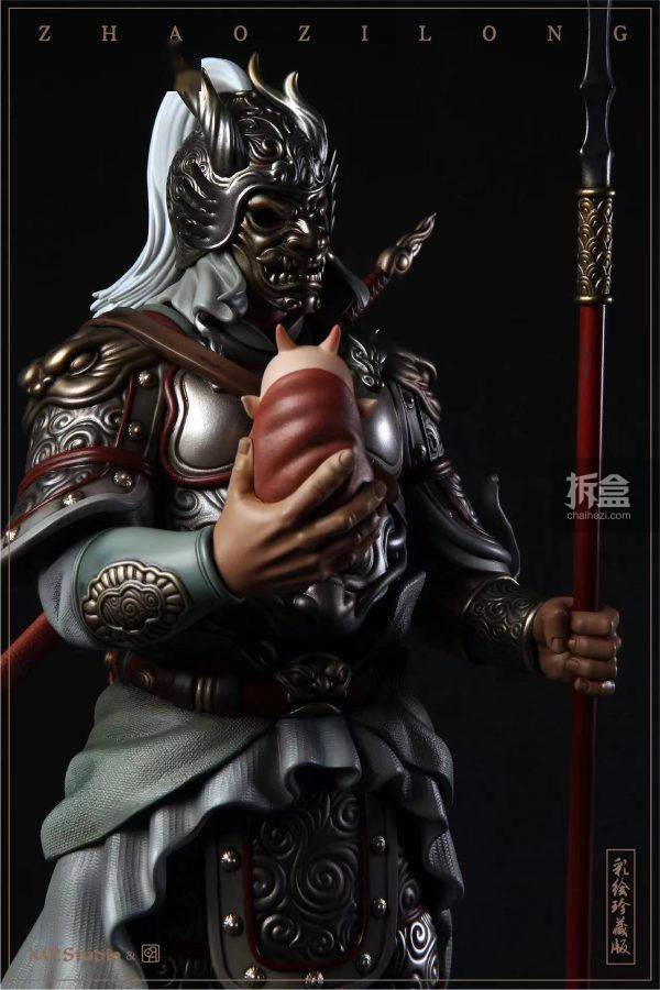 mp studio 明子 五虎上将军 赵云1/4 1/6三国武将彩绘雕像
