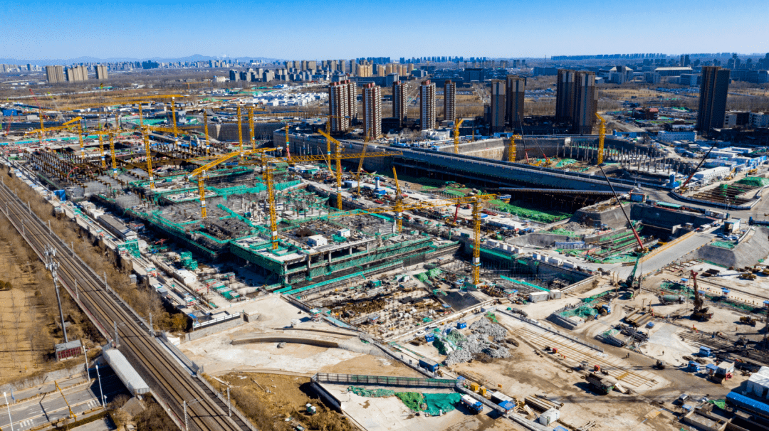 城建集团丨城市副中心站综合交通枢纽“超级工程” 已初具规模_施工_北京_项目