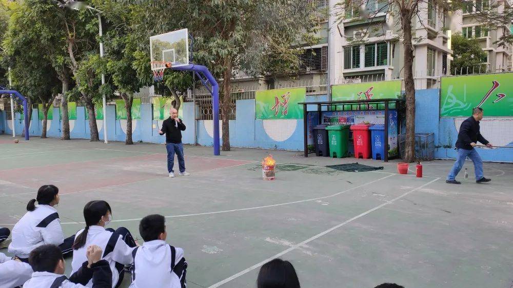 67防火防震 平安校园 | 汕头市蓝田中学防震疏散演练及消防安全教育