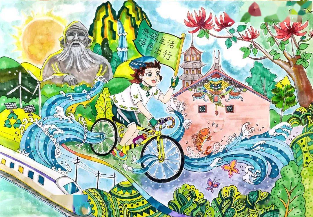 "共建清洁美丽世界"主题征文绘画获奖作品展播(六)_指导老师_实验