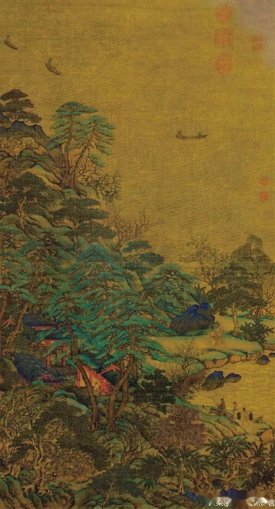 唐画中最闪亮星,十大传世名画!_游春图_唐代_天王