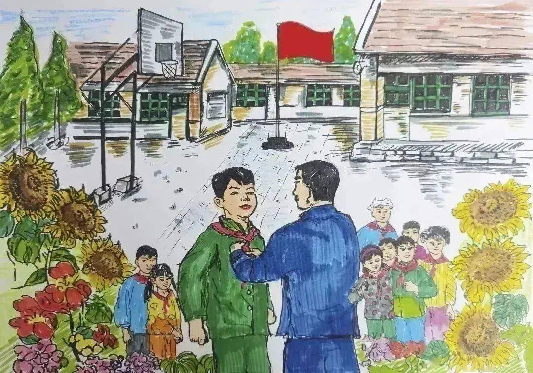 队员们用笔描绘出了他的一生._铁西区_绘画_沈阳