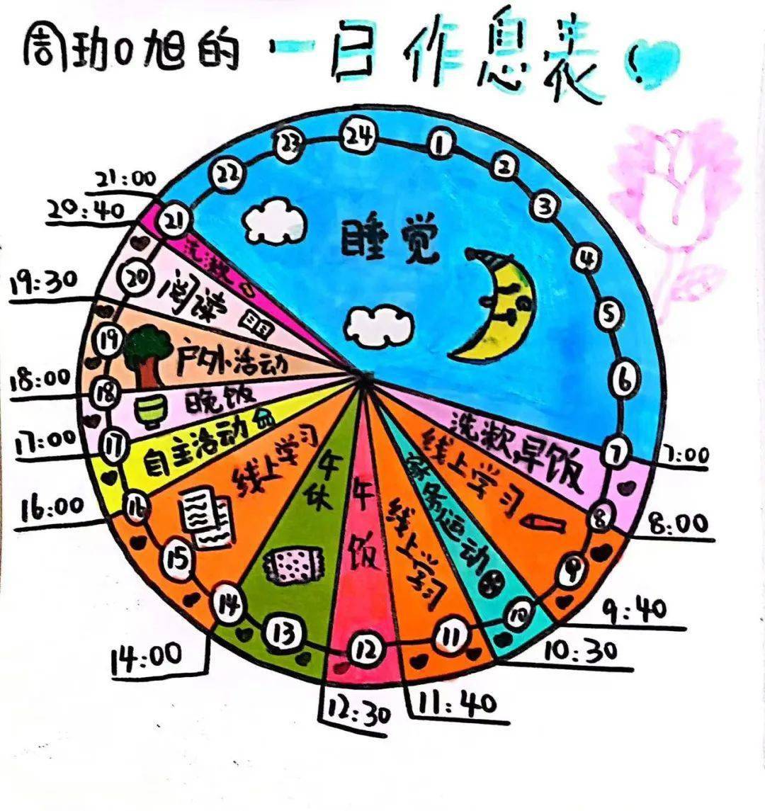 时间表怎么做 小学生图片