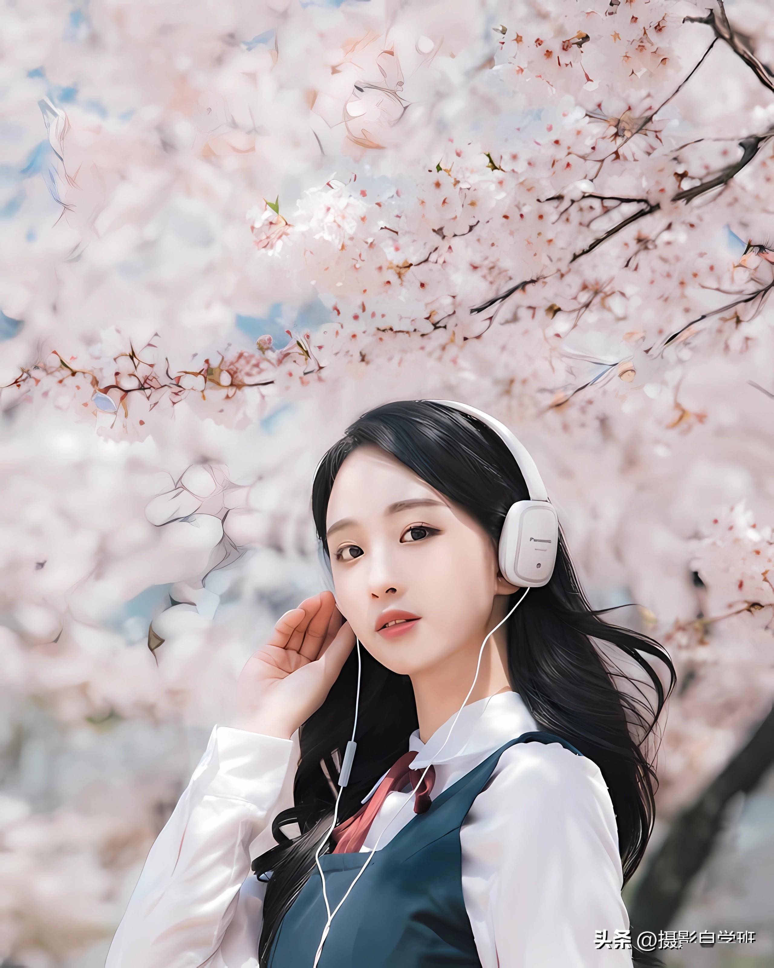 用手机摄影,来拍春天人像照片吧,生活照也可以很美_镜头_花瓣_背景