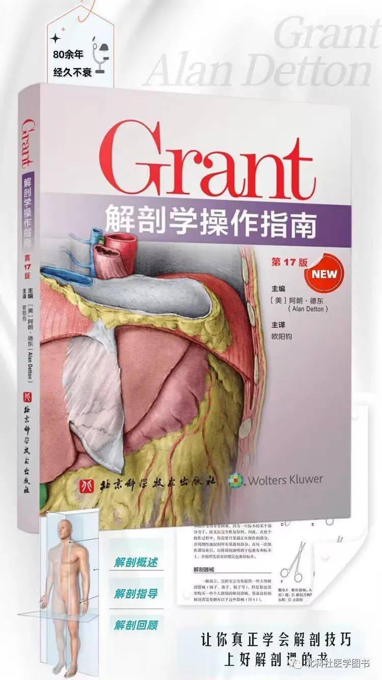 好书荐读】《Grant解剖学操作指南》第17版——首屈一指的大体解剖操作