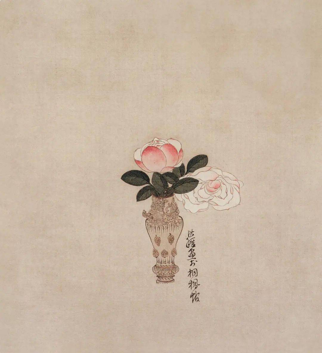 高価値】 掛け軸 岩本苔泉 夏の朝(朝顔に蜂)花鳥画 共箱 書画、骨董品 