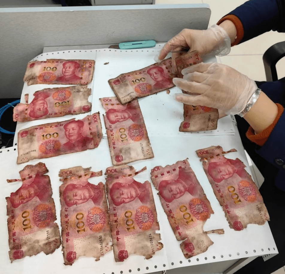 热搜!老人将13万现金藏在墓地,1年后全“霉”了!人民币残缺、污损能兑换么?怎么换?_鉴定_面额_新闻