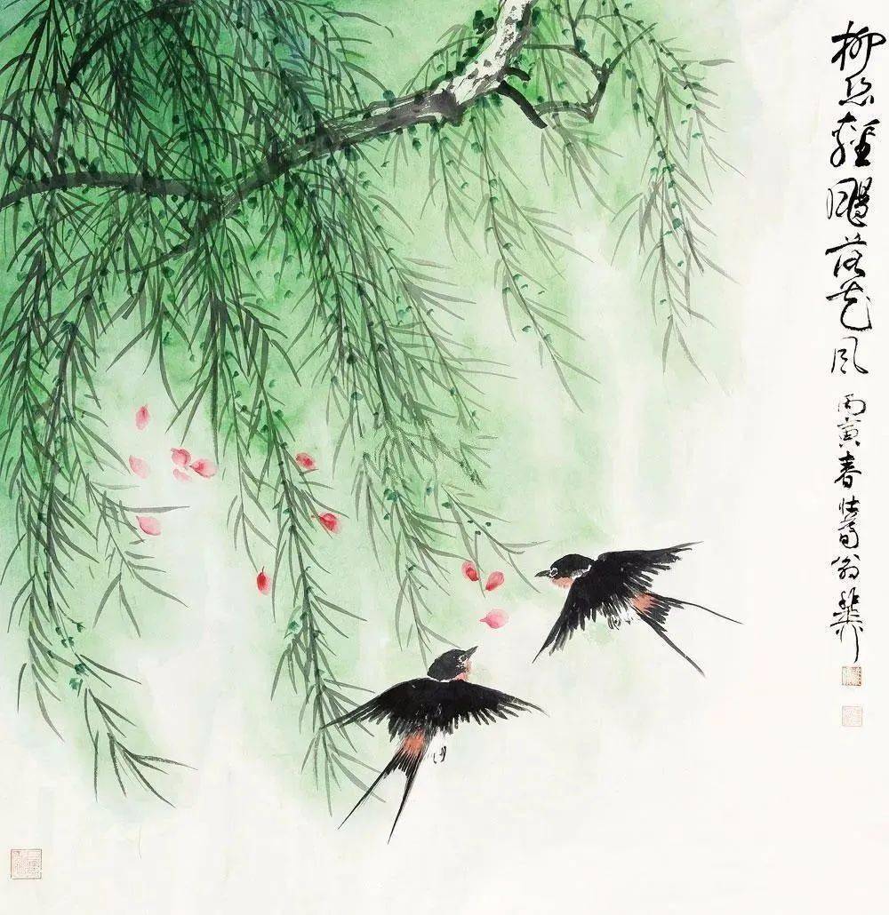 国画春风杨柳,撩人心扉_书画_频道_内容
