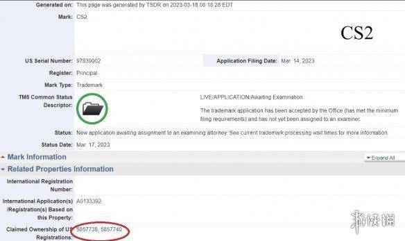 《CS：GO2》实要来了？V社已申请“CS2”商标！