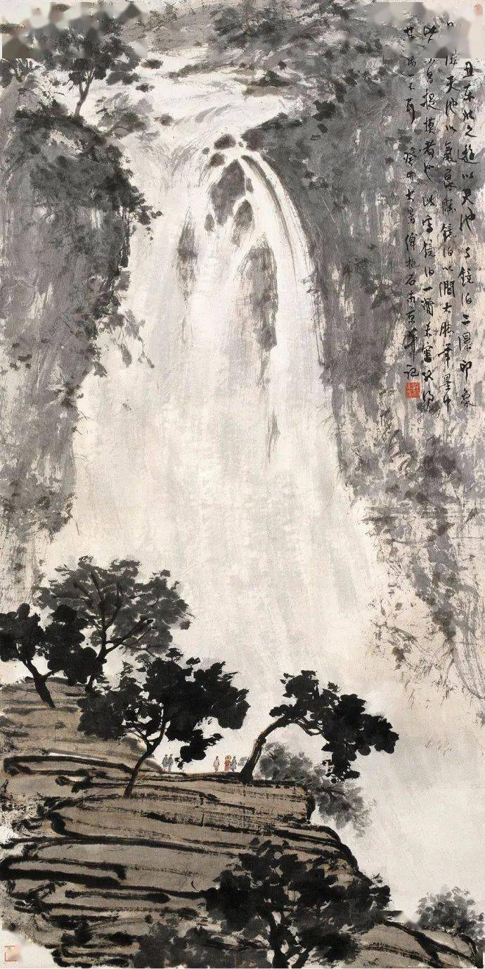 国画大师傅抱石精品山水画100幅高清大赏