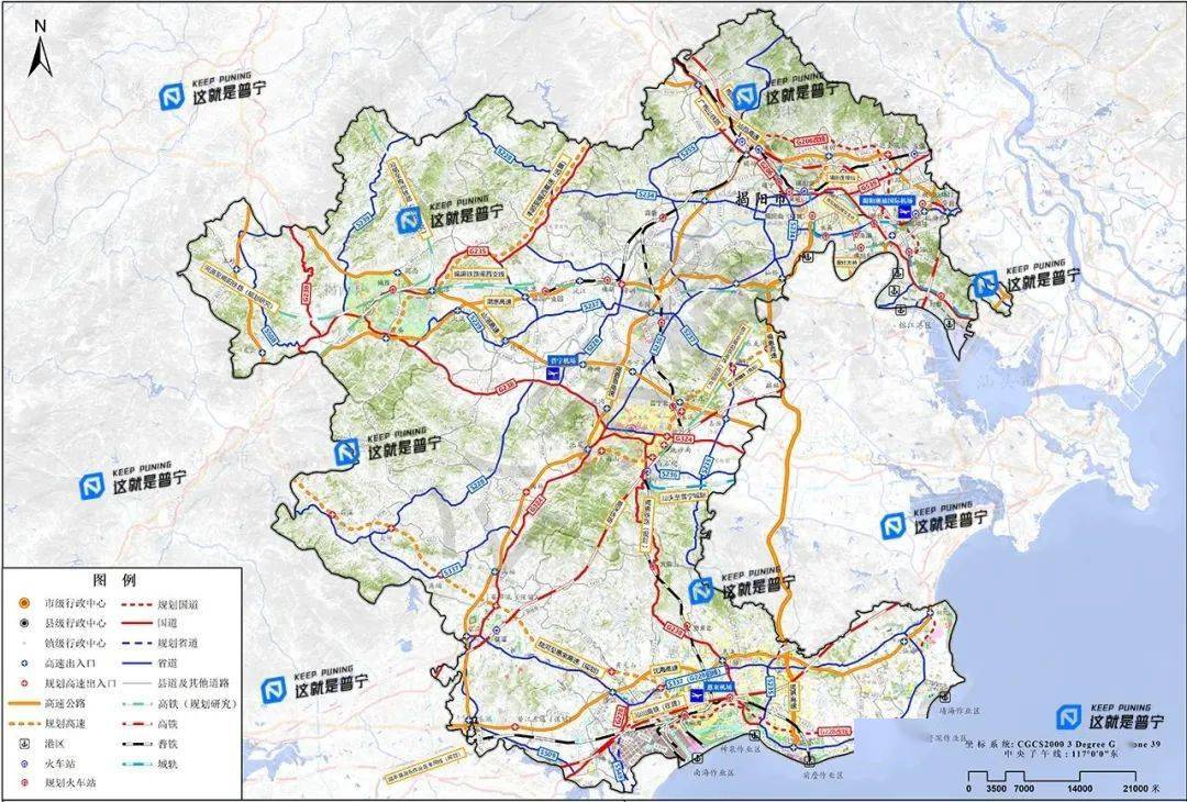 潮汕新規劃一機場?初步選址在這裡._普寧_揭陽市_粵東
